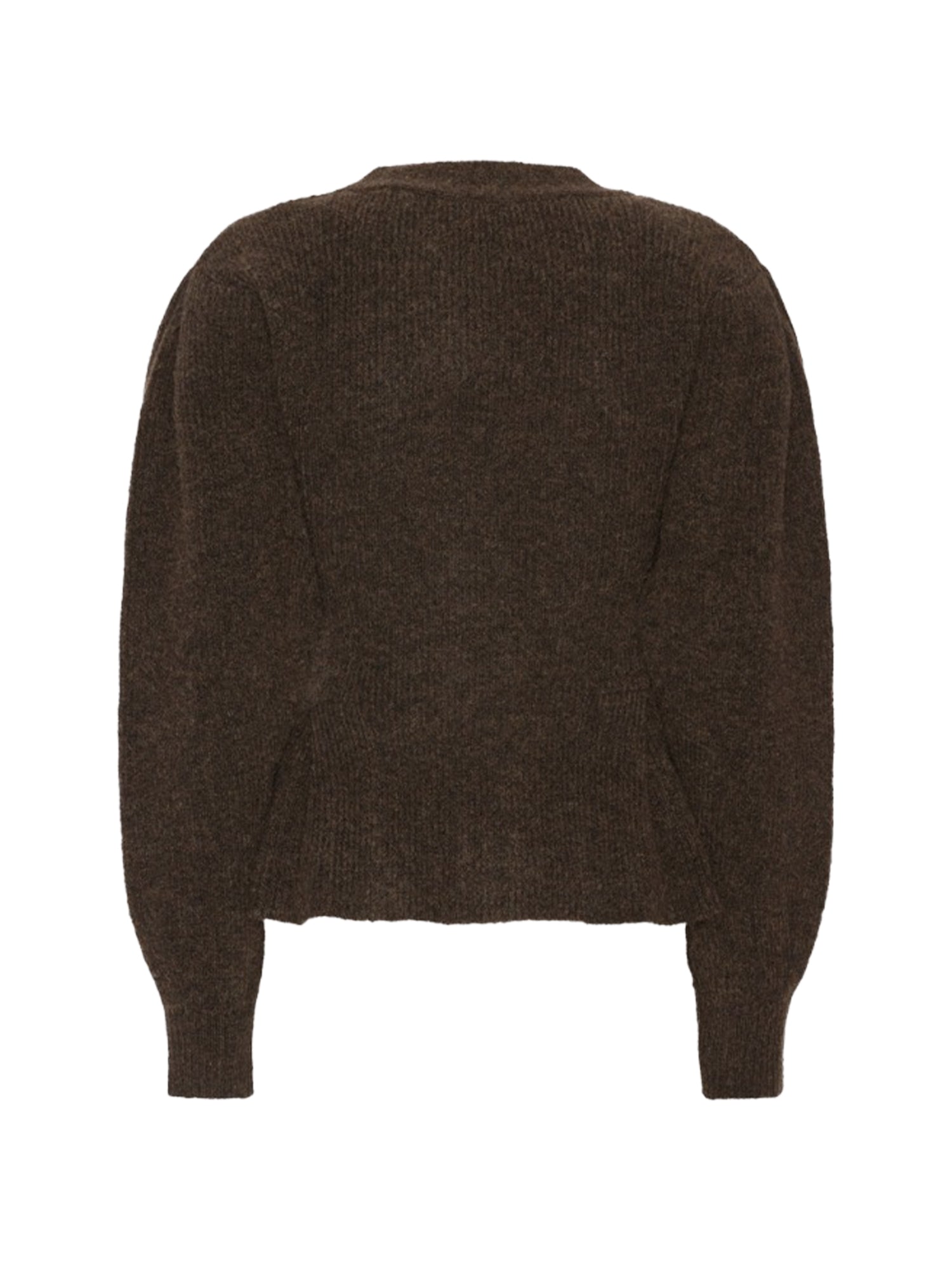 Cardigan con volant in misto alpaca e lana 116618 1667 ROTATE 