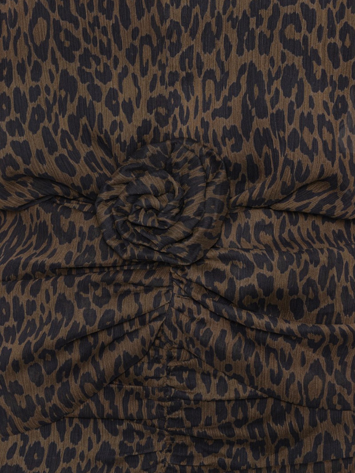 Abito corto con stampa leopardata 116626 3088 ROTATE 