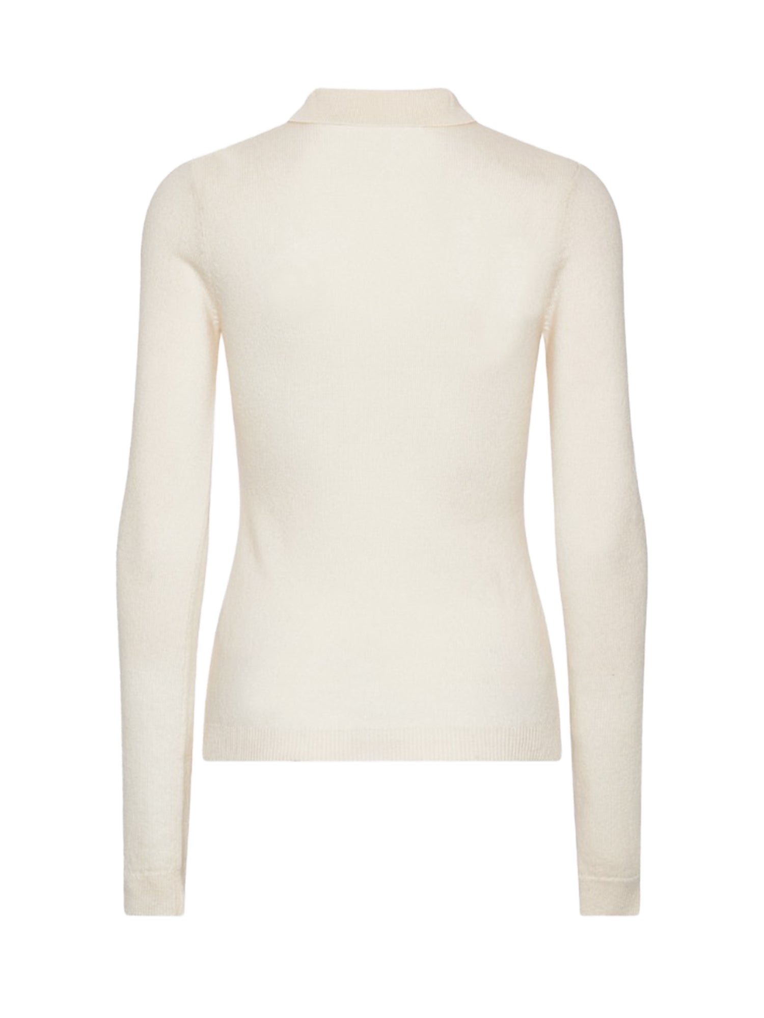 Polo in lana e cashmere con logo 116680 857 ROTATE 