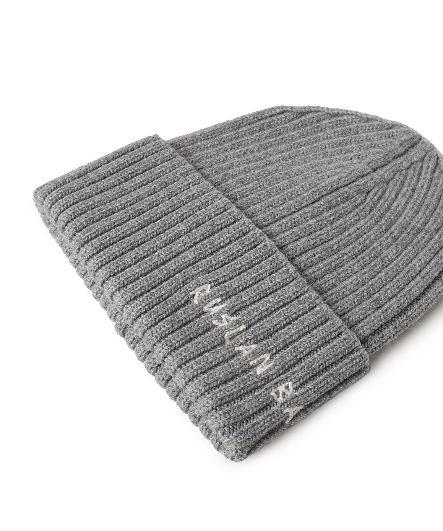 Beanie in lana con logo BN031 GREY RUSLAN BAGINSKIY 