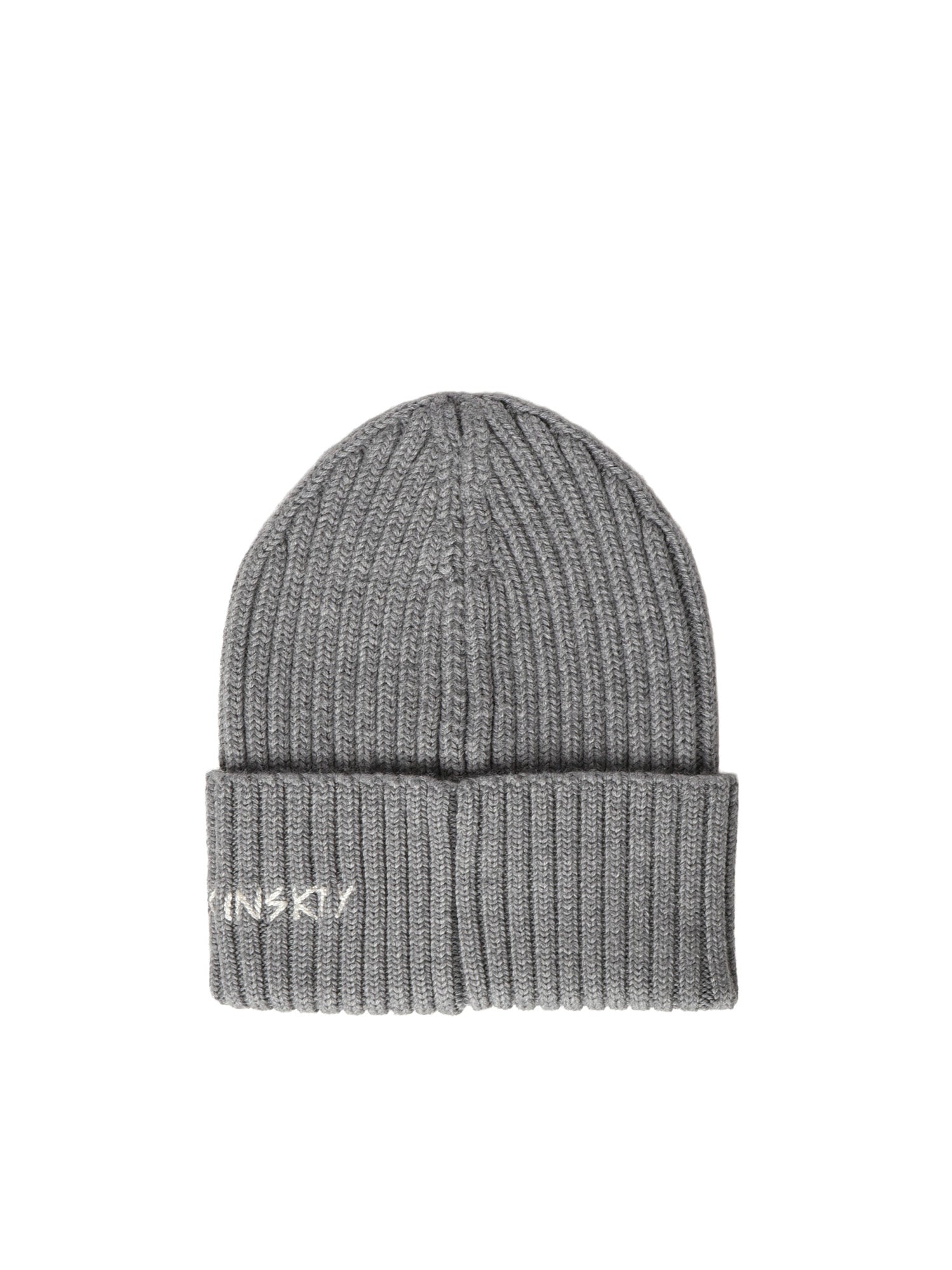 Beanie in lana con logo BN031 GREY RUSLAN BAGINSKIY 