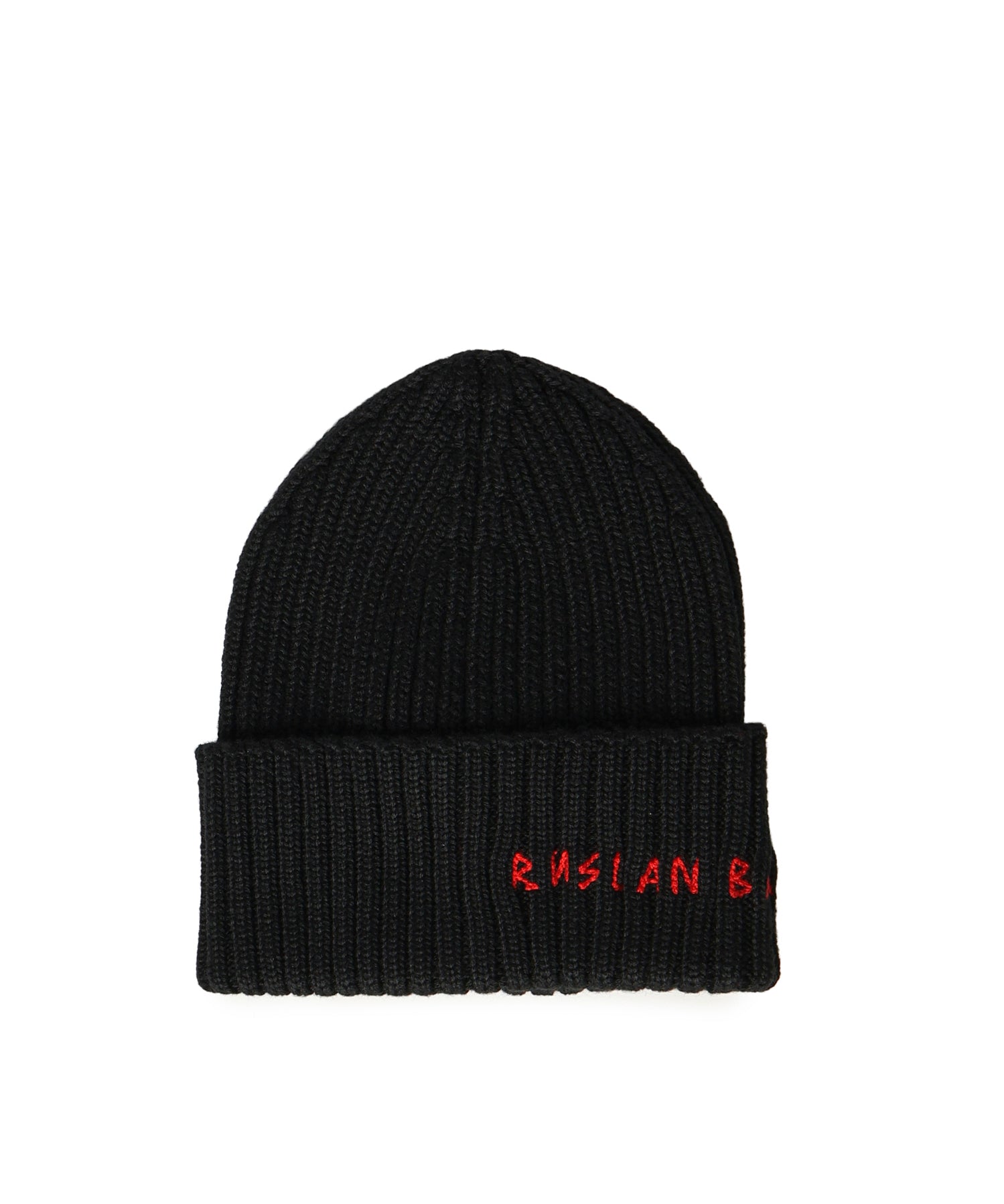 Beanie in misto lana con logo<BR/> BN033034  RUSLAN BAGINSKIY 