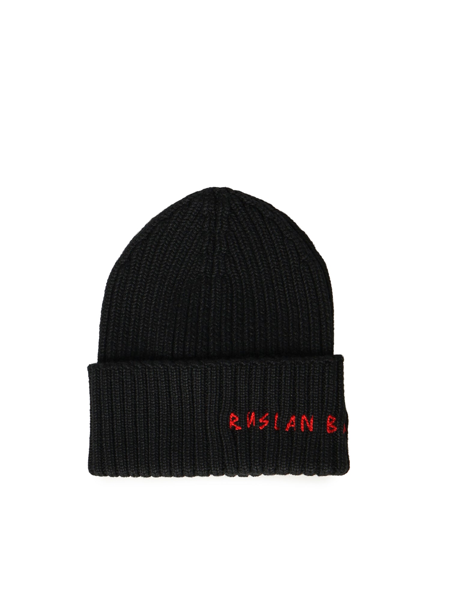 Beanie in misto lana con logo<BR/> BN033034  RUSLAN BAGINSKIY 