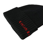 Beanie in misto lana con logo<BR/> BN033034  RUSLAN BAGINSKIY 