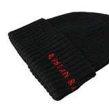 Beanie in misto lana con logo<BR/> BN033034  RUSLAN BAGINSKIY 
