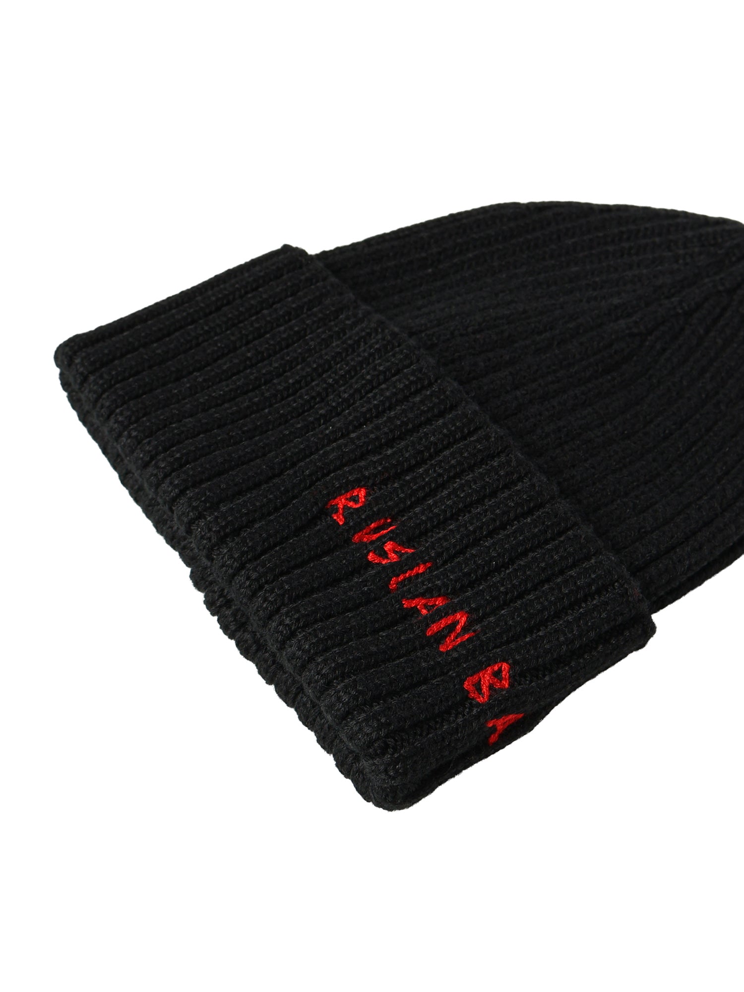 Beanie in misto lana con logo<BR/> BN033034  RUSLAN BAGINSKIY 