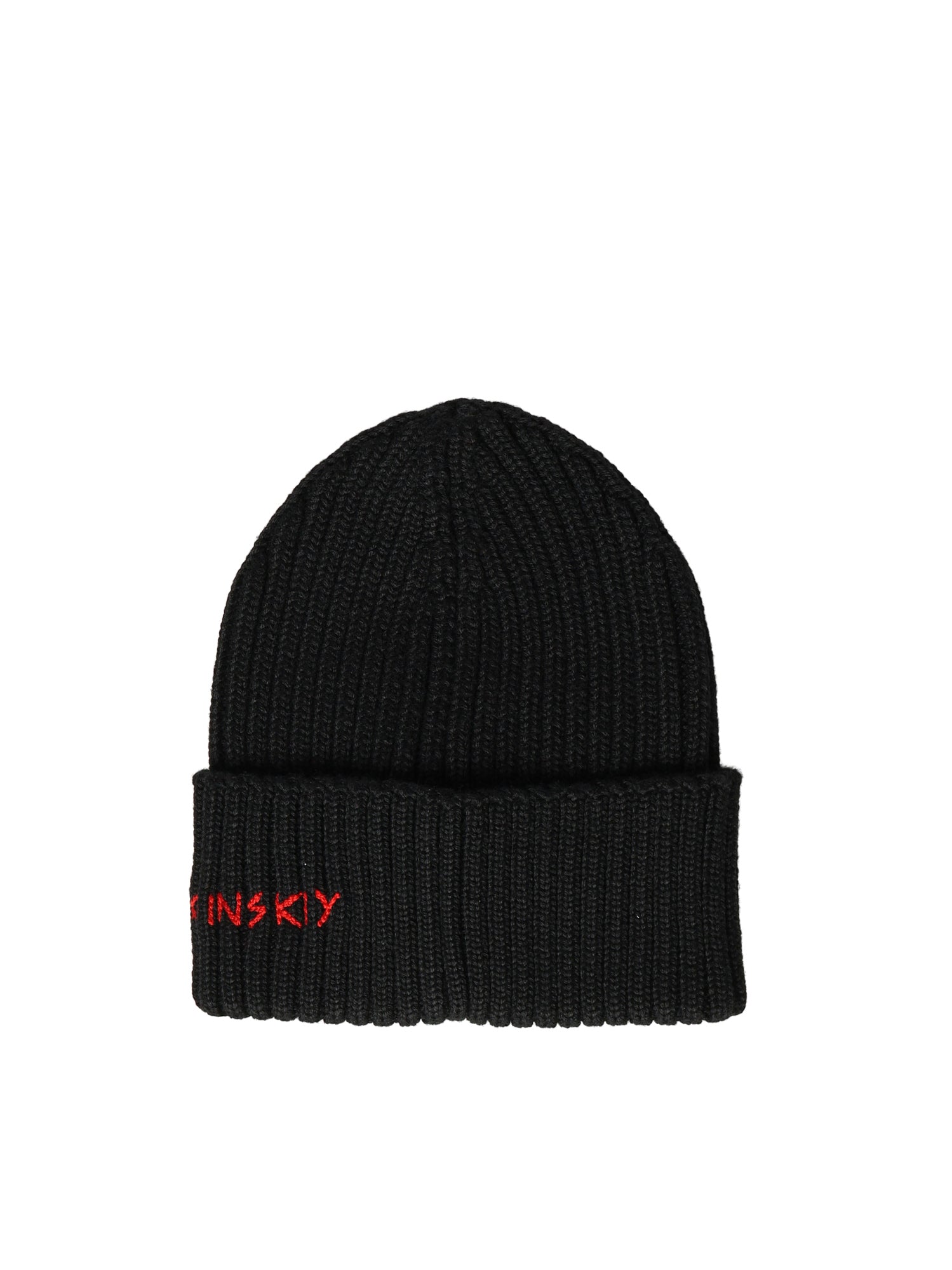 Beanie in misto lana con logo<BR/> BN033034  RUSLAN BAGINSKIY 