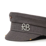 Cappello Baker Boy in misto cotone KPC030 GREY RUSLAN BAGINSKIY 