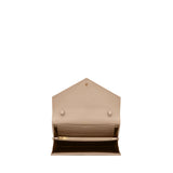 Pochette con catena Cassandre in pelle grain de poudre 377828 BOW012721 SAINT LAURENT 