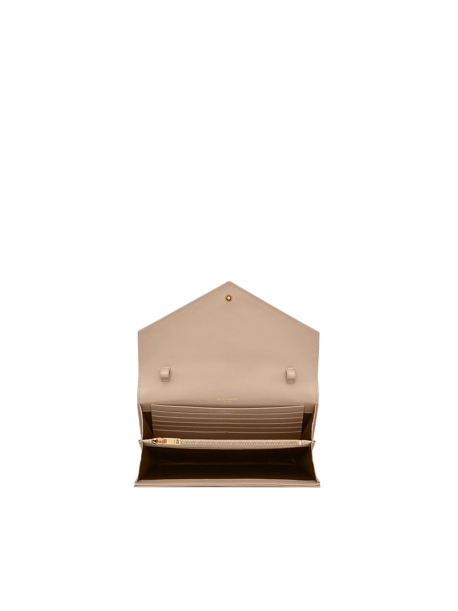 Pochette con catena Cassandre in pelle grain de poudre 377828 BOW012721 SAINT LAURENT 