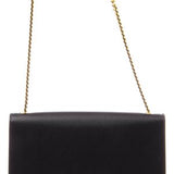 Pochette con catena Cassandre in pelle grain de poudre<BR/> 377828 BOW081000 SAINT LAURENT 