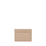 Portacarte Cassandre matelassé in grain de poudre 423291 BOW012721 SAINT LAURENT 