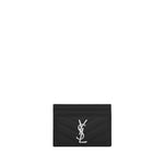 Cassandre Matelassè portacarte in grain de poudre 423291 BOW021000 SAINT LAURENT 