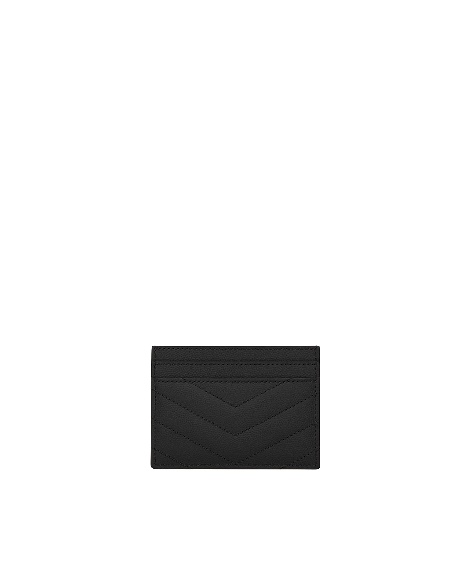 Cassandre Matelassè portacarte in grain de poudre 423291 BOW021000 SAINT LAURENT 