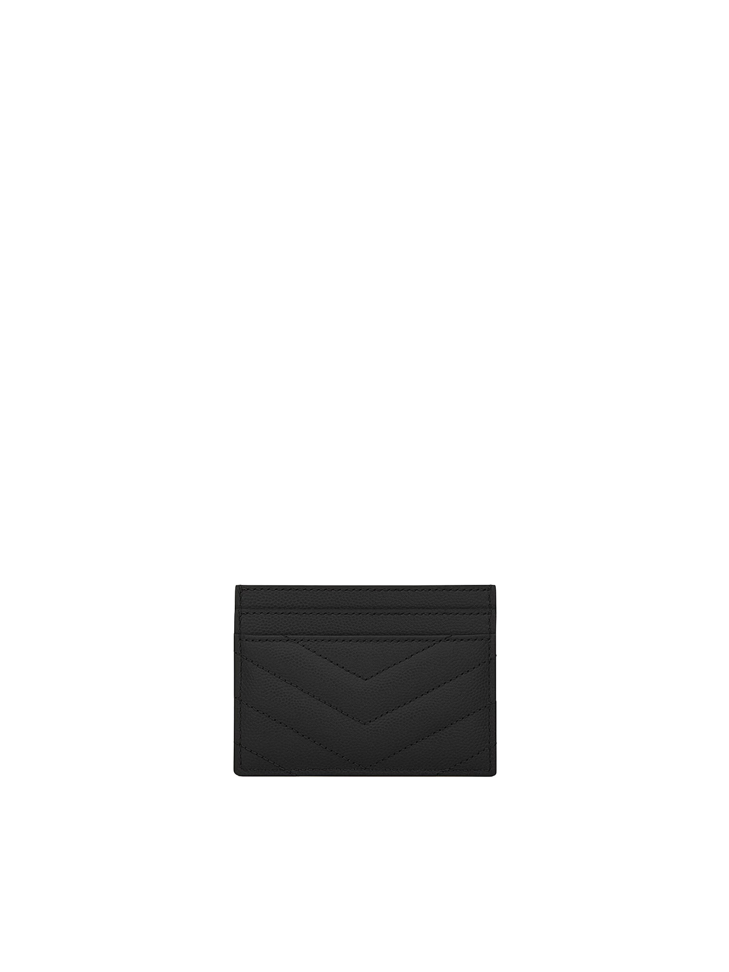 Cassandre Matelassè portacarte in grain de poudre 423291 BOW021000 SAINT LAURENT 