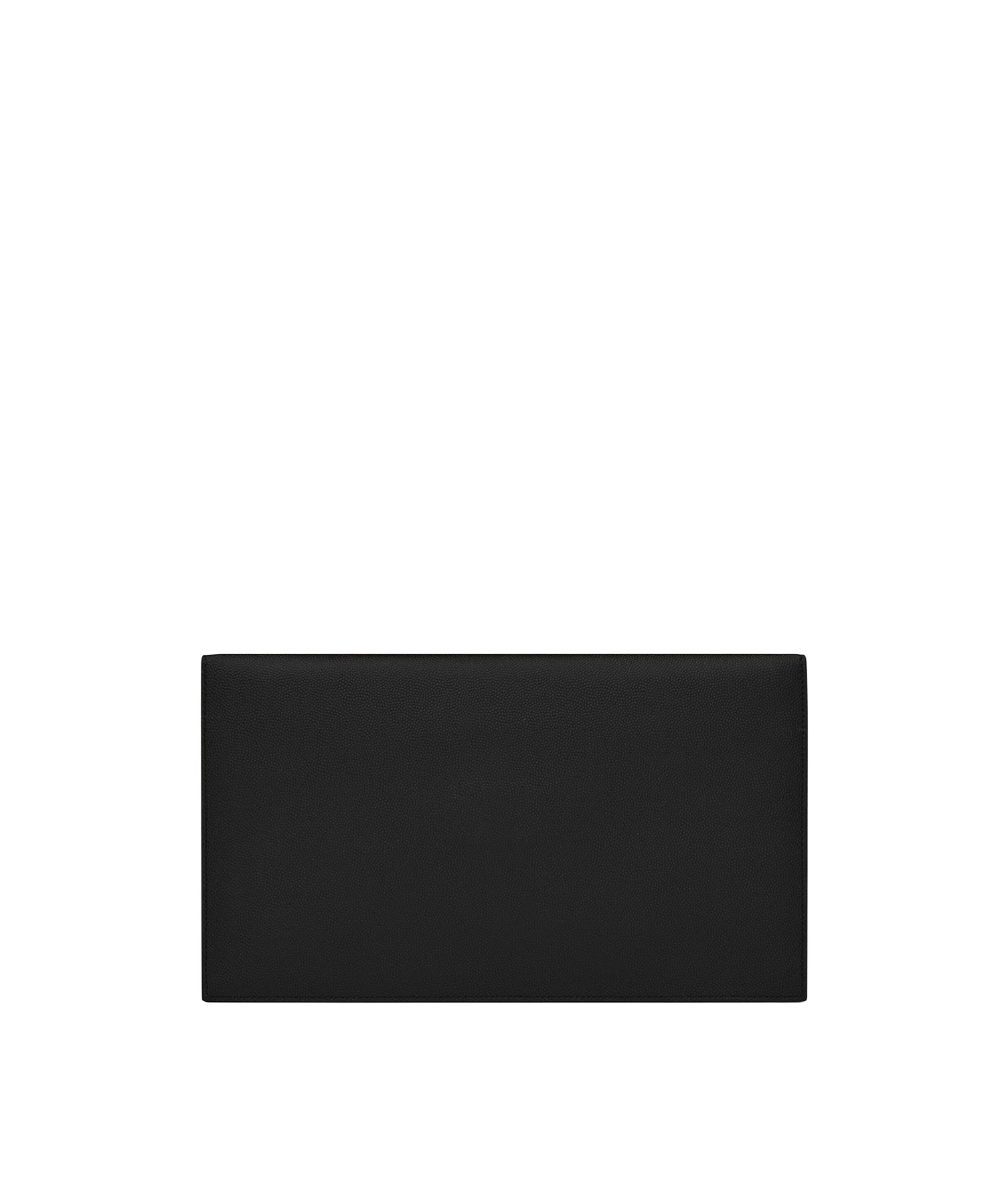 Pochette Uptown in pelle goffrata grain de poudre 565739 1GF0J1000 SAINT LAURENT 