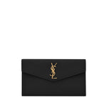 Pochette Uptown in pelle goffrata grain de poudre 565739 1GF0J1000 SAINT LAURENT 