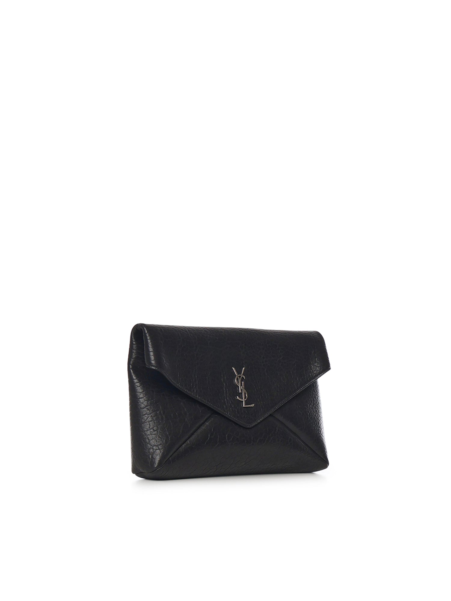 Pochette Envelope grande Cassandre in pelle di agnello martellata 778181 AACIA1000 SAINT LAURENT 