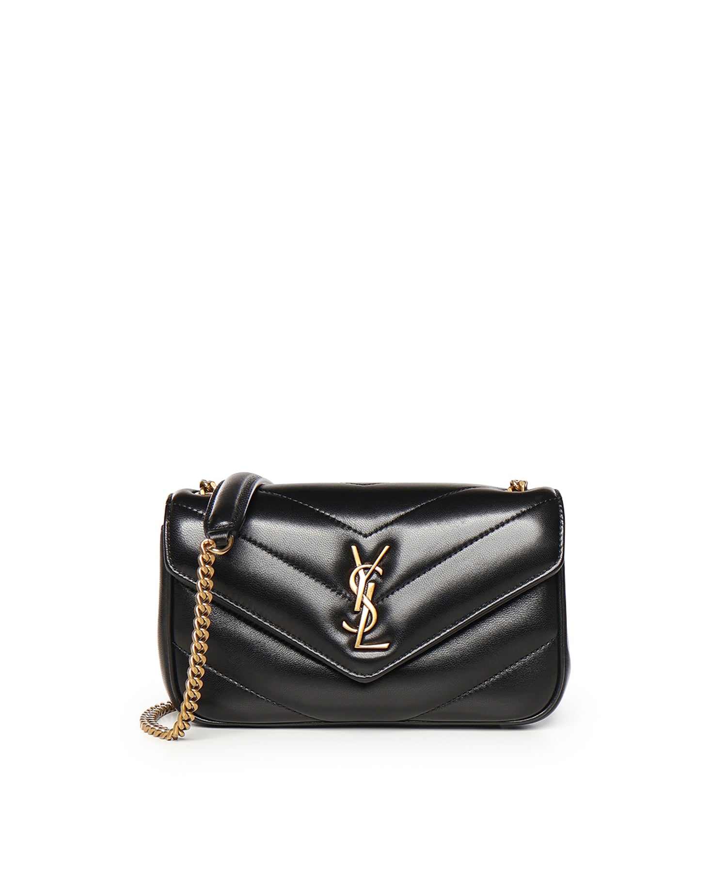 Borsa Loulou mini in pelle di agnello 821749 AAEAX1000 SAINT LAURENT 