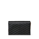 Pochette Envelope con catena Cassandre in pelle grain de poudre 857605 BOW011000 SAINT LAURENT 