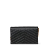 Pochette Envelope con catena Cassandre in pelle grain de poudre 857605 BOW011000 SAINT LAURENT 