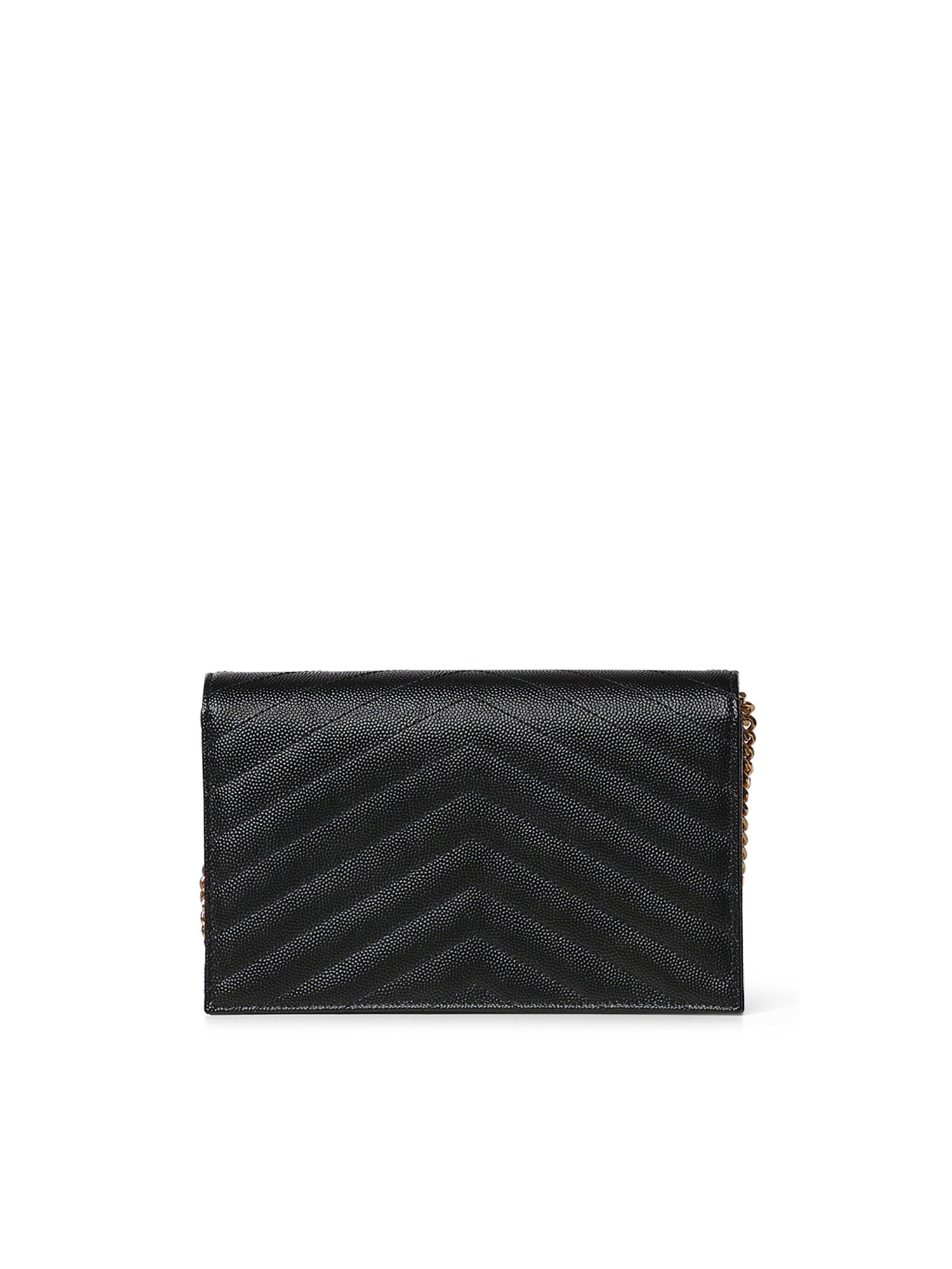 Pochette Envelope con catena Cassandre in pelle grain de poudre 857605 BOW011000 SAINT LAURENT 