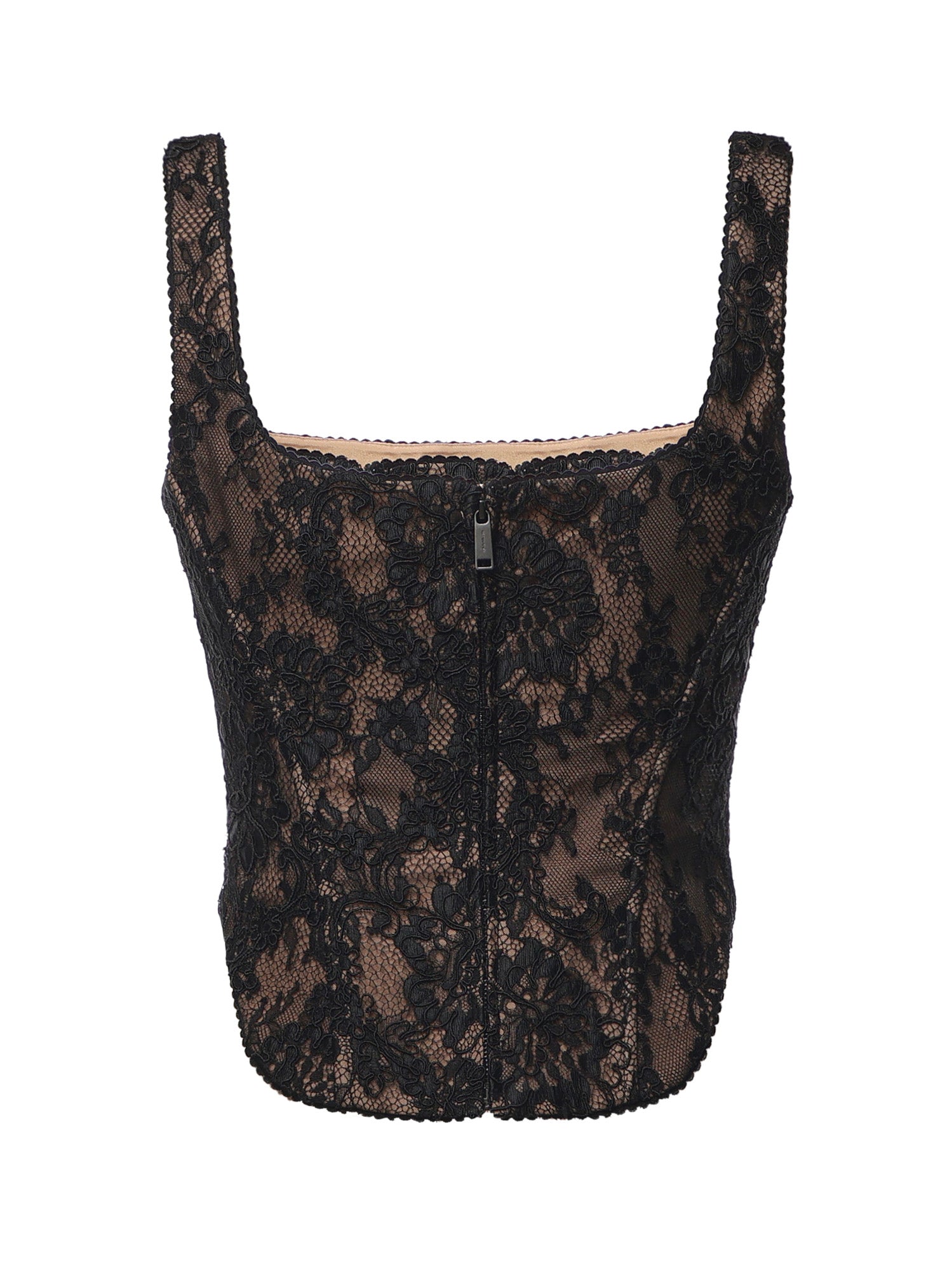Top a corsetto in pizzo AW26004T B SELF-PORTRAIT 