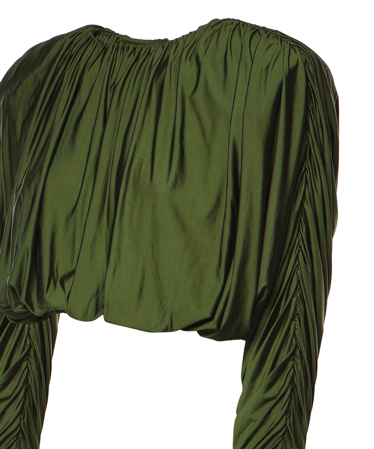 Top in jersey con drappeggio AW26009TA GR SELF-PORTRAIT 