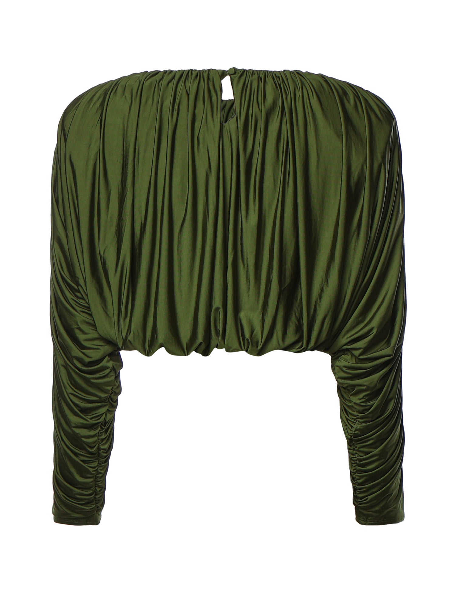 Top in jersey con drappeggio AW26009TA GR SELF-PORTRAIT 