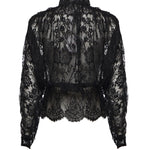 Camicia in pizzo AW26009TC B SELF-PORTRAIT 