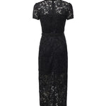 Abito midi in pizzo AW26019MA B SELF-PORTRAIT 