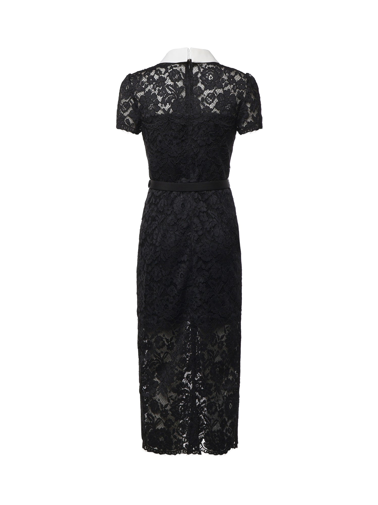 Abito midi in pizzo AW26019MA B SELF-PORTRAIT 