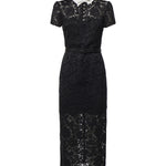 Abito midi in pizzo AW26019MA B SELF-PORTRAIT 