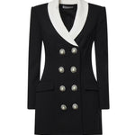 Miniabito blazer in lana AW26054S B SELF-PORTRAIT 