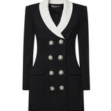 Miniabito blazer in lana AW26054S B SELF-PORTRAIT 