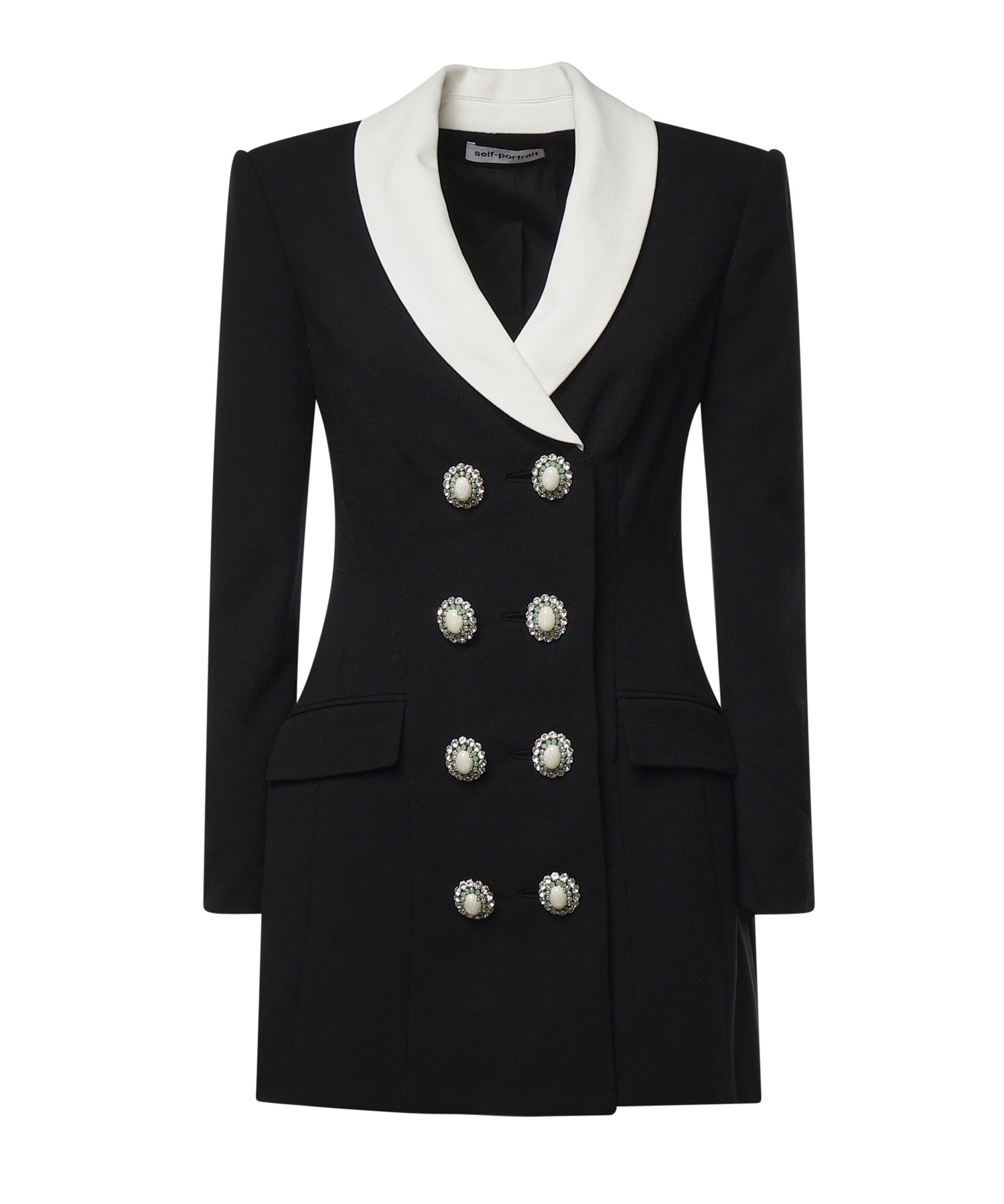 Miniabito blazer in lana AW26054S B SELF-PORTRAIT 