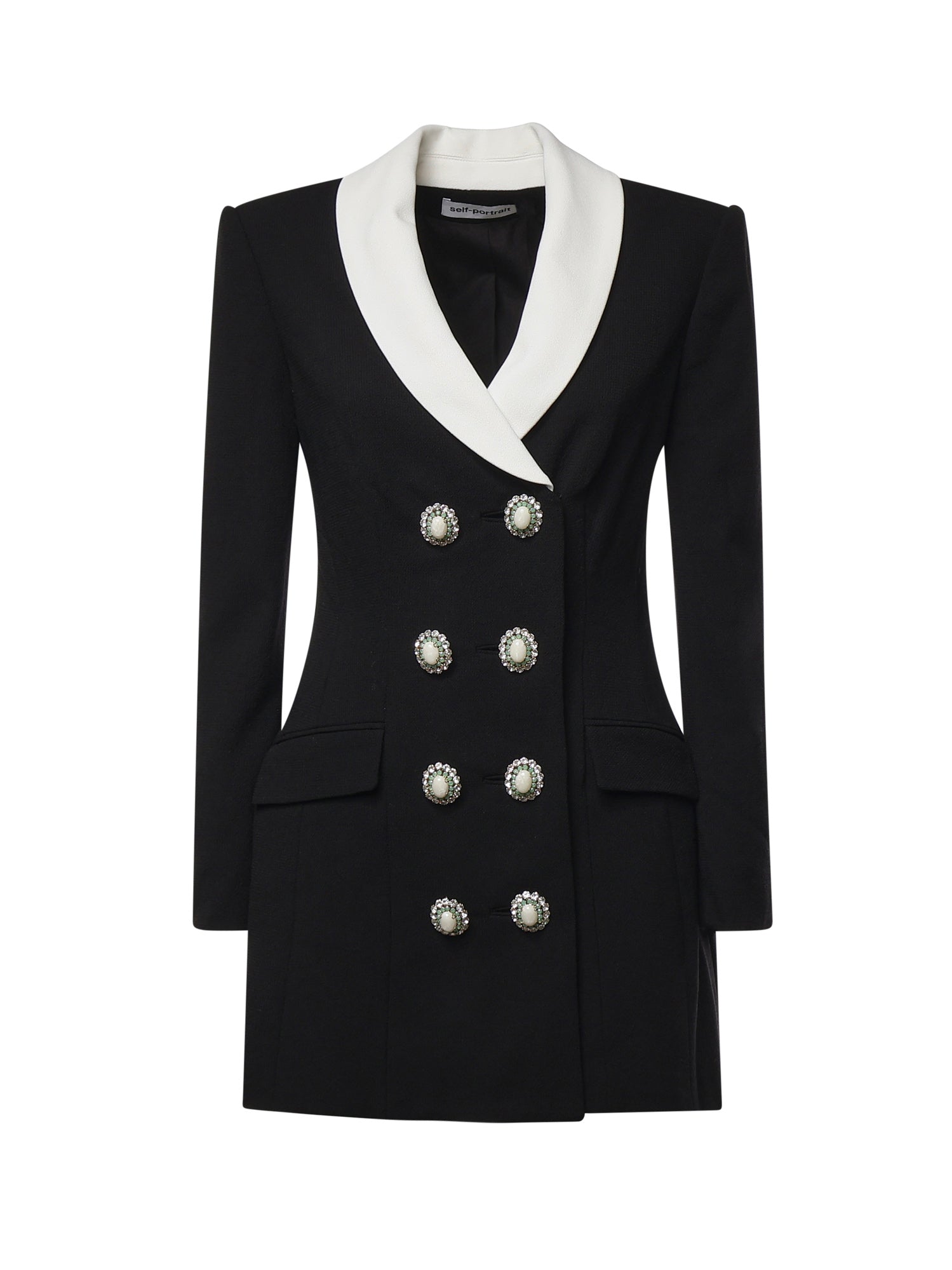 Miniabito blazer in lana AW26054S B SELF-PORTRAIT 