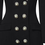 Miniabito blazer in lana AW26054S B SELF-PORTRAIT 