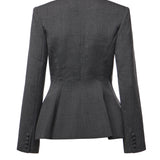 Blazer monopetto in misto lana AW26081J GR SELF-PORTRAIT 