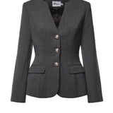 Blazer monopetto in misto lana AW26081J GR SELF-PORTRAIT 