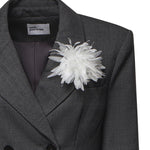 Blazer doppiopetto in misto lana AW26082J GR SELF-PORTRAIT 