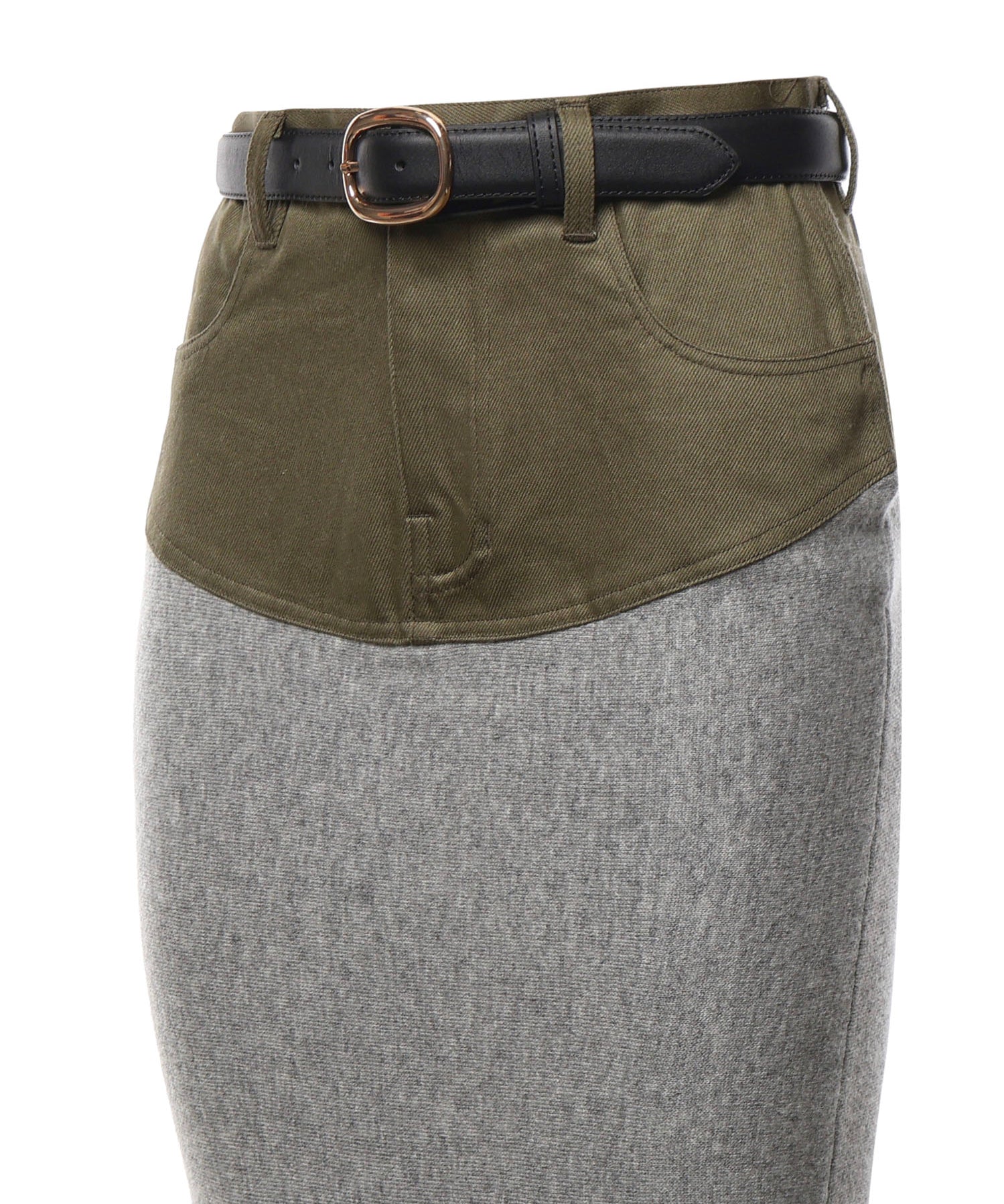Gonna midi in misto viscosa AW26108MSK GR SELF-PORTRAIT 