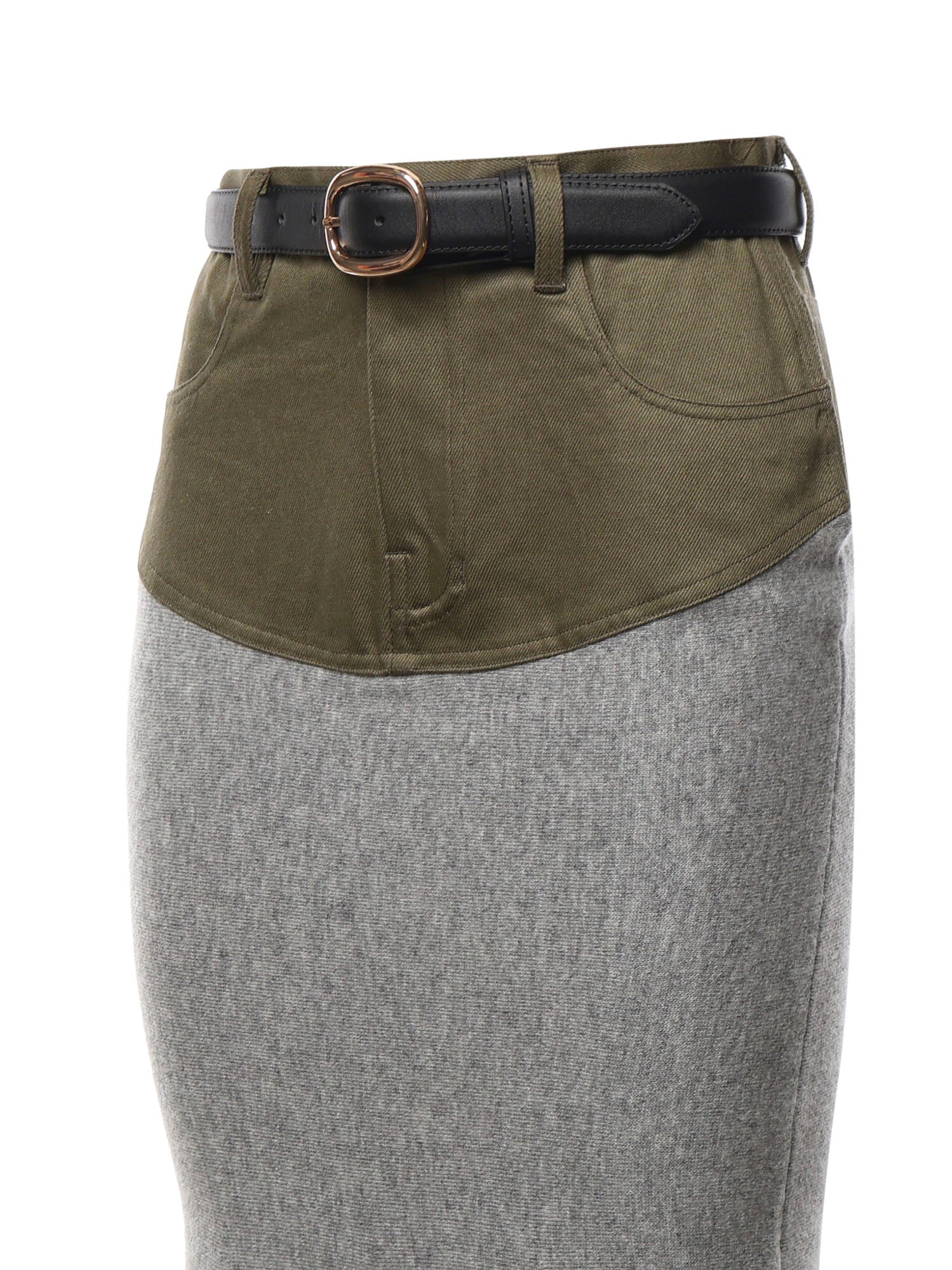 Gonna midi in misto viscosa AW26108MSK GR SELF-PORTRAIT 