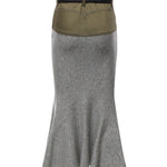 Gonna midi in misto viscosa AW26108MSK GR SELF-PORTRAIT 