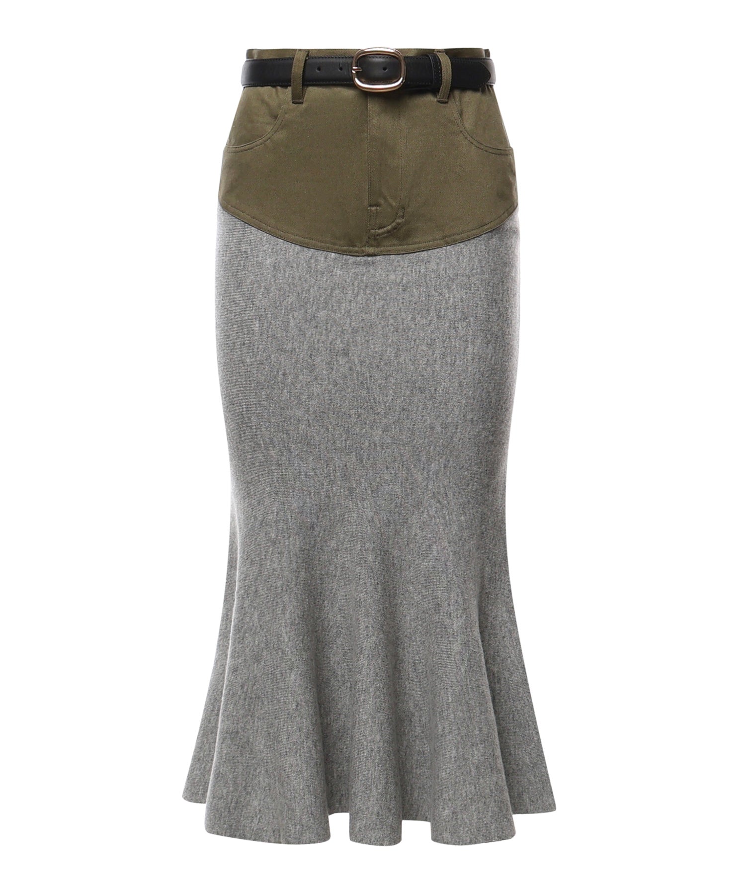 Gonna midi in misto viscosa AW26108MSK GR SELF-PORTRAIT 