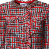 Giacca check in misto cotone AW26146J R SELF-PORTRAIT 