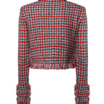 Giacca check in misto cotone AW26146J R SELF-PORTRAIT 