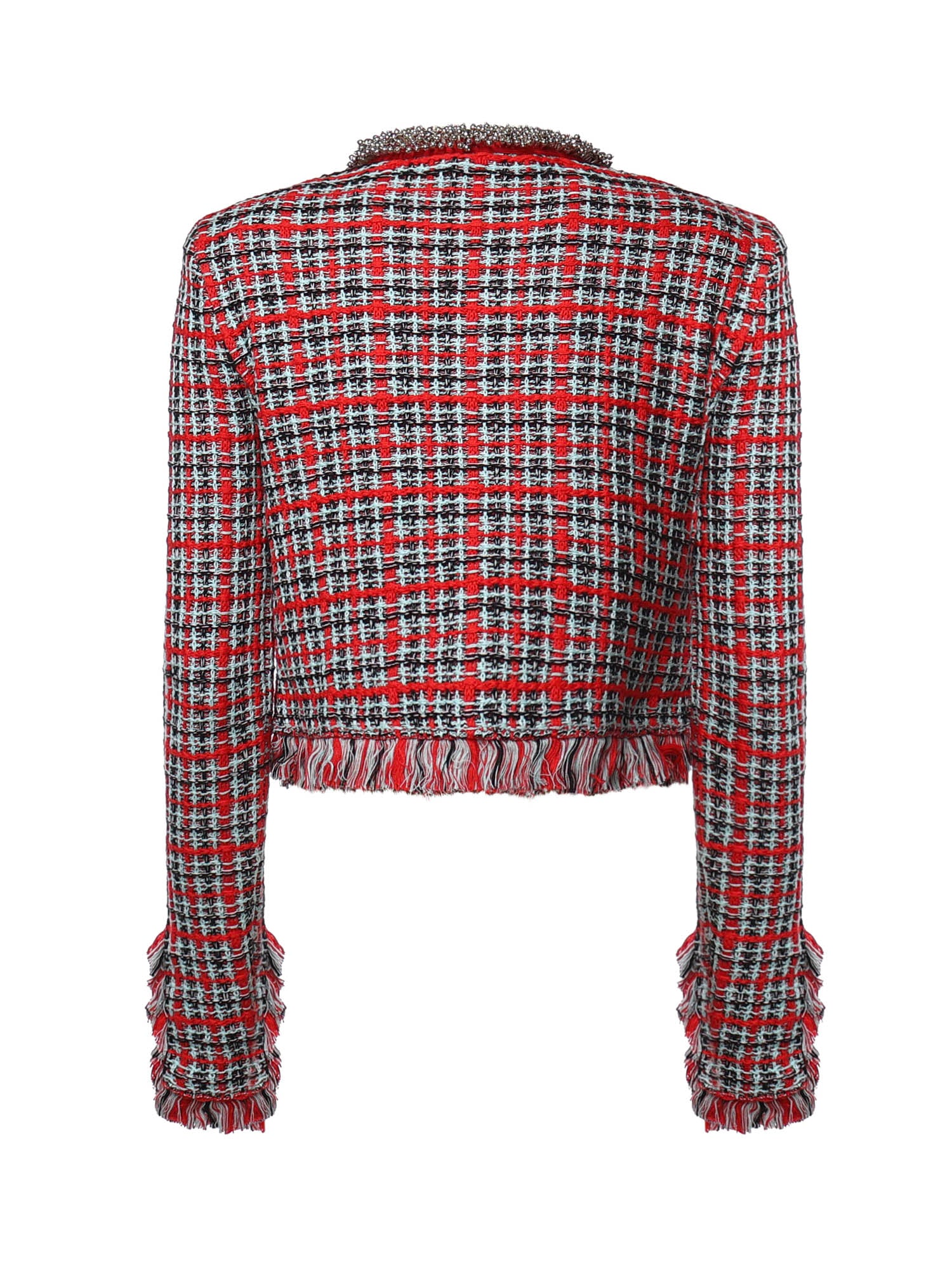 Giacca check in misto cotone AW26146J R SELF-PORTRAIT 