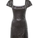 Abito corto con strass AW26165S GR SELF-PORTRAIT 