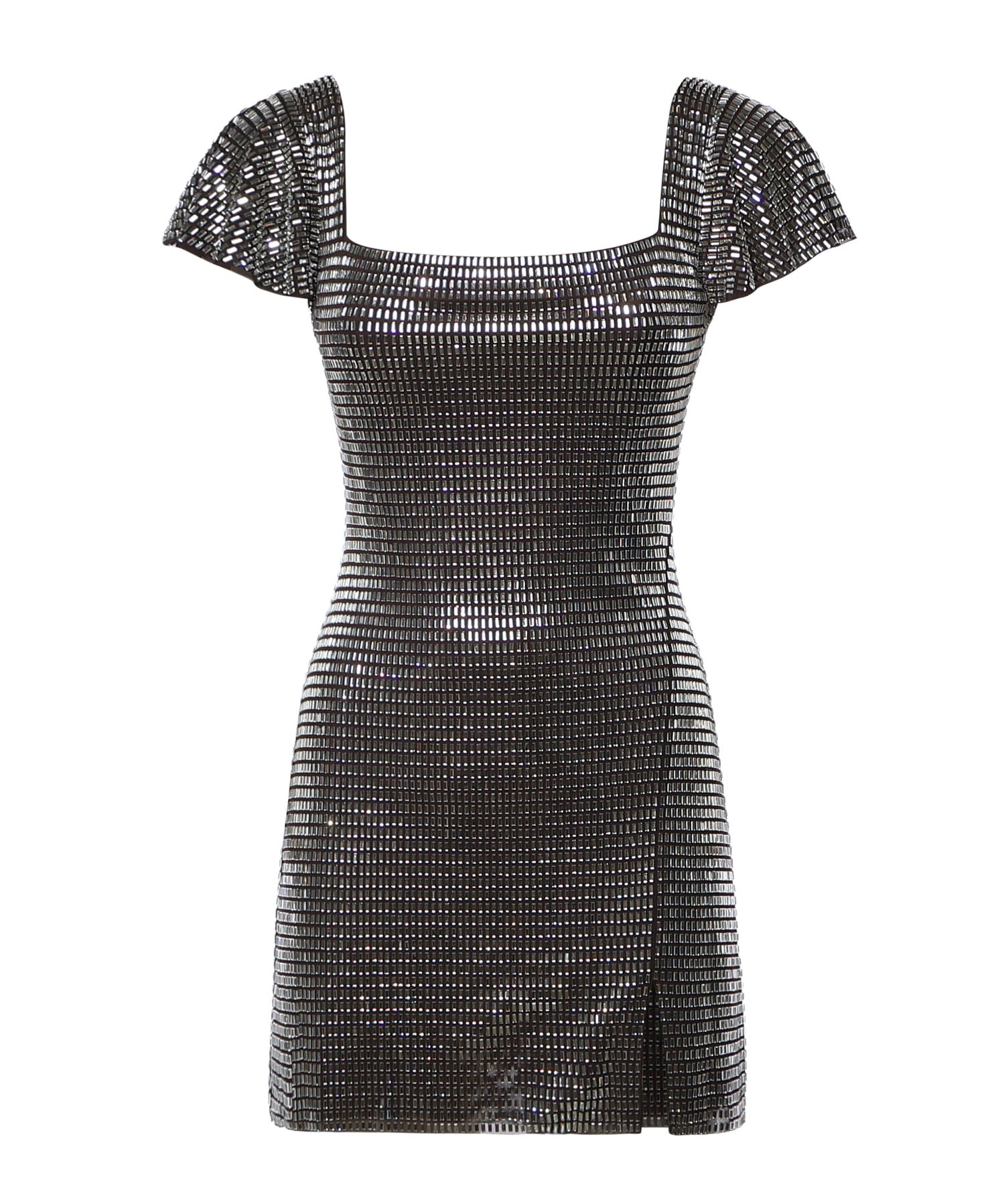 Abito corto con strass AW26165S GR SELF-PORTRAIT 